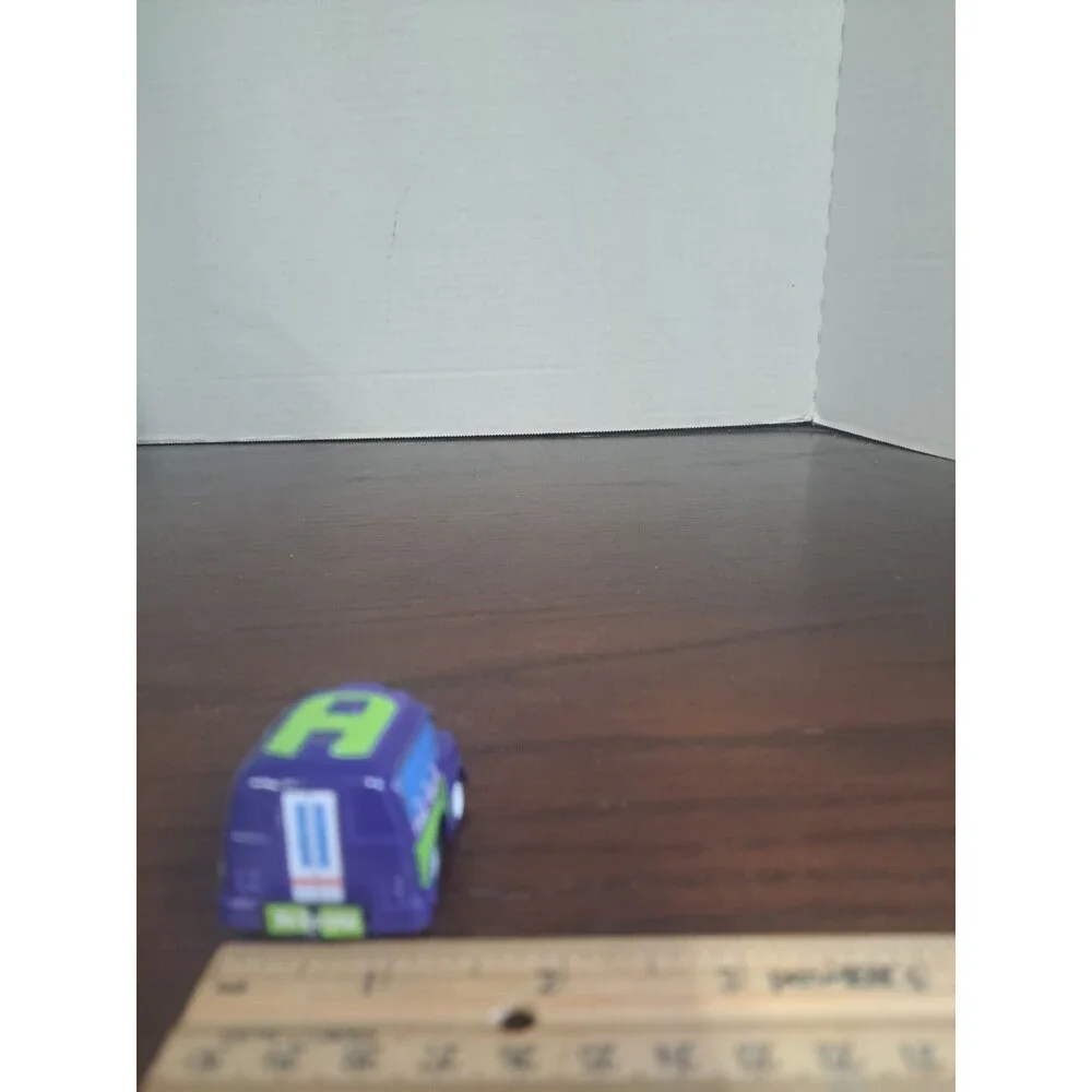 Vintage San Ren Hang Purple Fire Truck Pull Back Racer